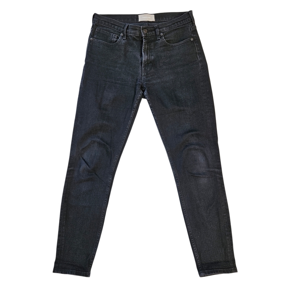 Everlane Mid Rise Skinny Black Jeans, Size 28 Regular, Good Used Condition GUC